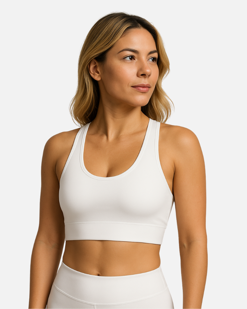 Top Nadador Boobs com Bojo Removível Branco
