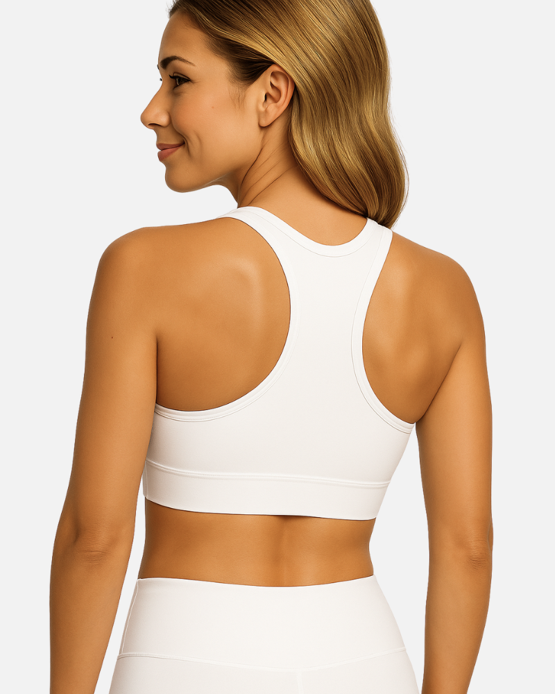 Top Nadador Boobs com Bojo Removível Branco